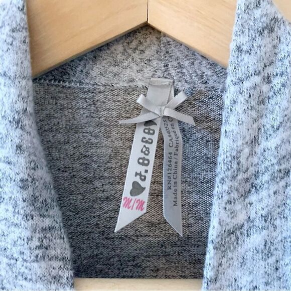 𝅺LIGHTWEIGHT Grey Waterfall Cardigan - Picture 2 of 2